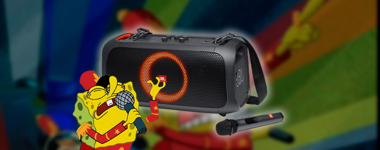 bocina con micrófono inalámbrico JBL